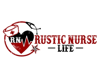 Rustic Nurse Life logo design by ingepro