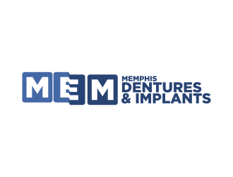 Memphis Dentures & Implants logo design by ekitessar
