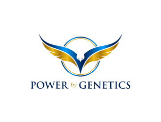 POWER by GENETICS logo design by DiDdzin