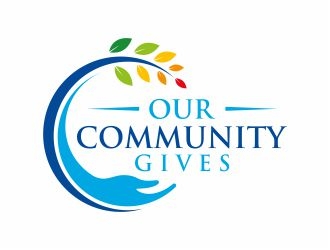 Our Community Gives logo design by 48art