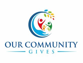 Our Community Gives logo design by 48art