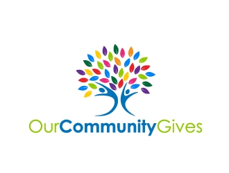 Our Community Gives logo design by Marianne