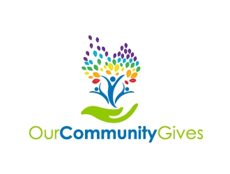 Our Community Gives logo design by Marianne