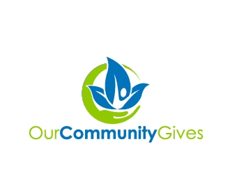 Our Community Gives logo design by Marianne