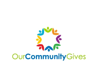 Our Community Gives logo design by Marianne
