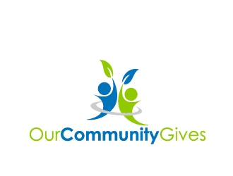 Our Community Gives logo design by Marianne