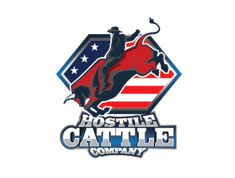 Hostile Cattle Company logo design by Bl_lue