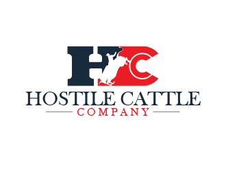 Hostile Cattle Company logo design by Bl_lue