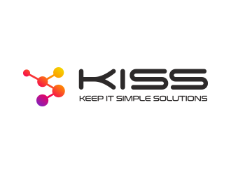 Keep It Simple Solutions. KISS for short logo design by keylogo