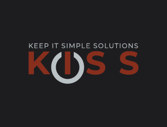 Keep It Simple Solutions. KISS for short logo design by hwkomp