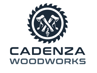 Cadenza Woodworks logo design by axel182