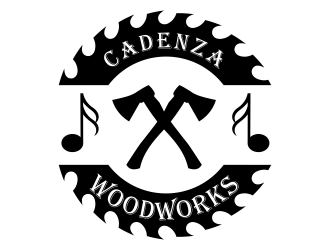 Cadenza Woodworks logo design by Djavadesign