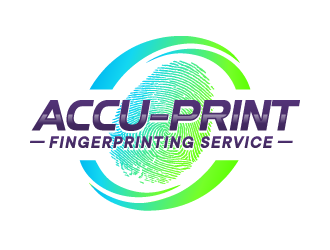 ACCU-Print Fingerprinting Service logo design by ORPiXELSTUDIOS