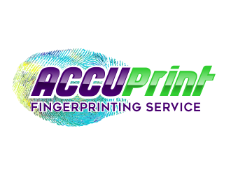 ACCU-Print Fingerprinting Service logo design by AisRafa