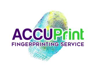 ACCU-Print Fingerprinting Service logo design by AisRafa