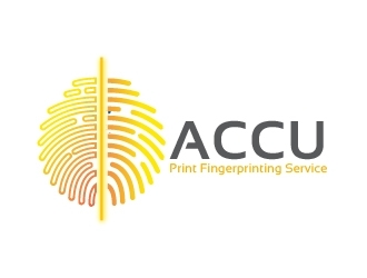 ACCU-Print Fingerprinting Service logo design by dzakyfauzan
