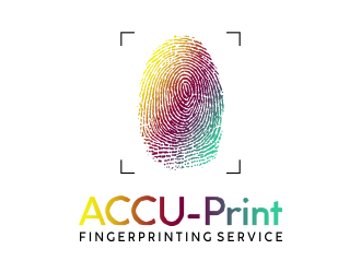 ACCU-Print Fingerprinting Service logo design by andriandesain