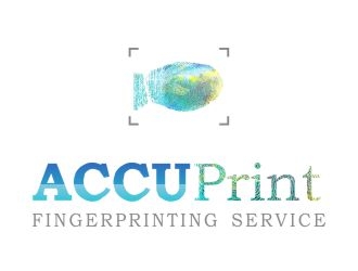 ACCU-Print Fingerprinting Service logo design by ManishKoli