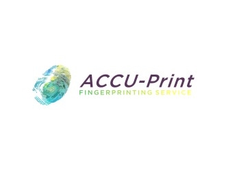 ACCU-Print Fingerprinting Service logo design by sabyan