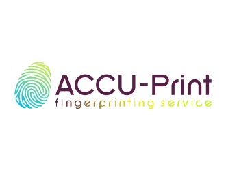 ACCU-Print Fingerprinting Service logo design by mletus