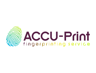 ACCU-Print Fingerprinting Service logo design by mletus