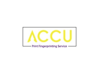 ACCU-Print Fingerprinting Service logo design by chumberarto