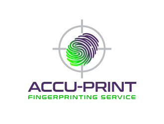 ACCU-Print Fingerprinting Service logo design by PRN123