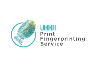 ACCU-Print Fingerprinting Service logo design by Lovoos