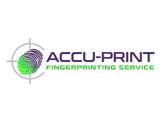 ACCU-Print Fingerprinting Service logo design by PRN123