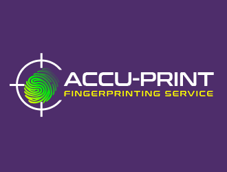 ACCU-Print Fingerprinting Service logo design by PRN123