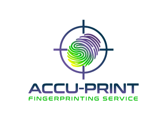 ACCU-Print Fingerprinting Service logo design by PRN123