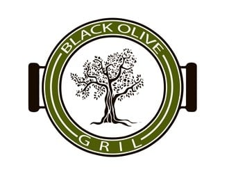 Black Olive Grill logo design by bougalla005