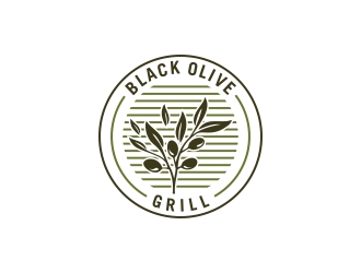 Black Olive Grill logo design by CreativeKiller