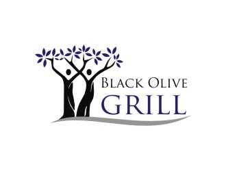 Black Olive Grill logo design by hariyantodesign