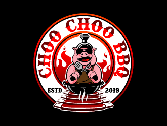 Choo Choo BBQ logo design by firstmove