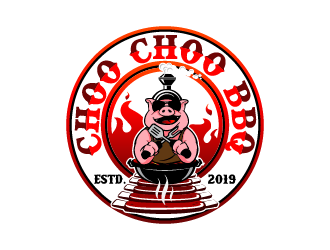 Choo Choo BBQ logo design by firstmove