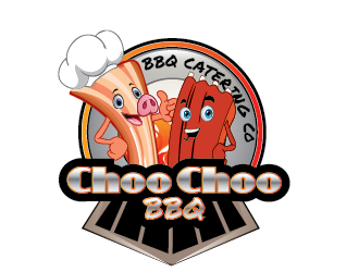Choo Choo BBQ logo design by SiliaD