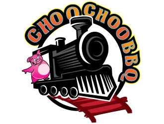 Choo Choo BBQ logo design by Conception
