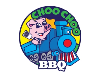 Choo Choo BBQ logo design by gogo