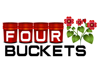Four Buckets and a Swiss Miss logo design by axel182