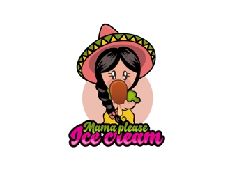 Mamma Please Ice Cream  logo design by rahmatillah11