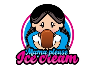 Mamma Please Ice Cream  logo design by rahmatillah11