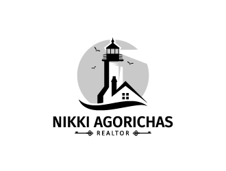 Nikki Agorichas Realtor logo design by Anizonestudio