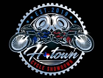 H-Town Cycle Showdown logo design by nexgen