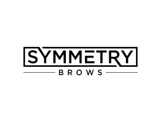 Symmetry Brows logo design by dibyo