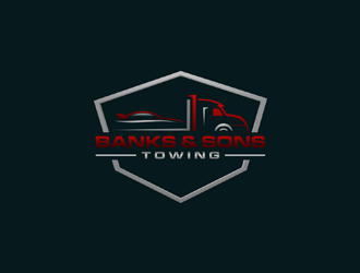 Banks & Sons Towing logo design by ndaru