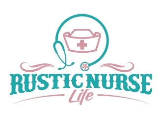 Rustic Nurse Life logo design by jaize