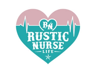 Rustic Nurse Life logo design by sanworks