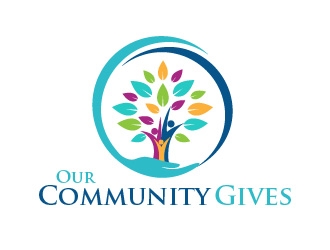 Our Community Gives logo design by usef44