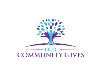 Our Community Gives logo design by MarkindDesign